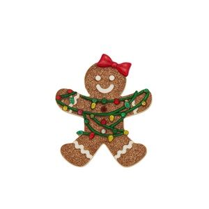 Betsey Johnson Gingerbread Girl Brooch Pin